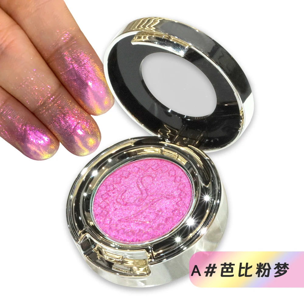 High-Pigment Multichrome Pearly Shimmer Eyeshadow – Long-Lasting