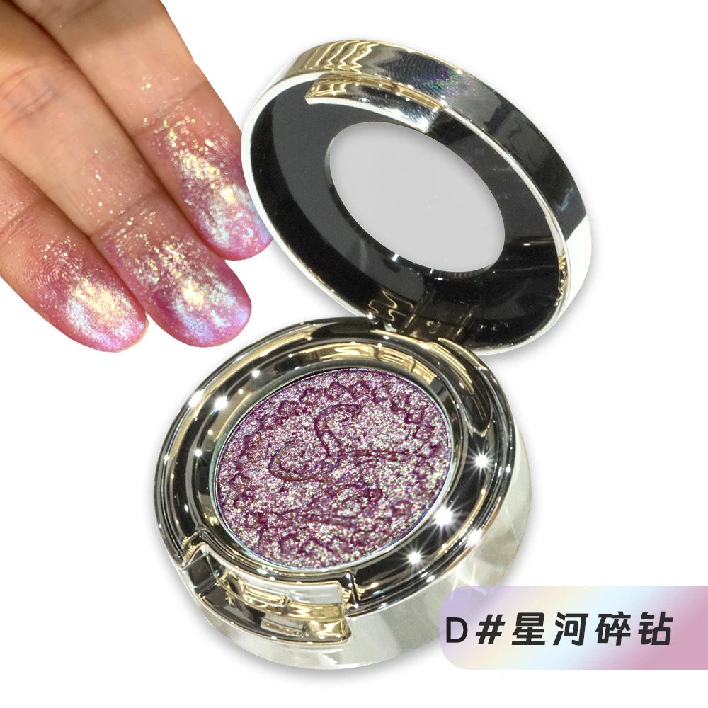 High-Pigment Multichrome Pearly Shimmer Eyeshadow – Long-Lasting