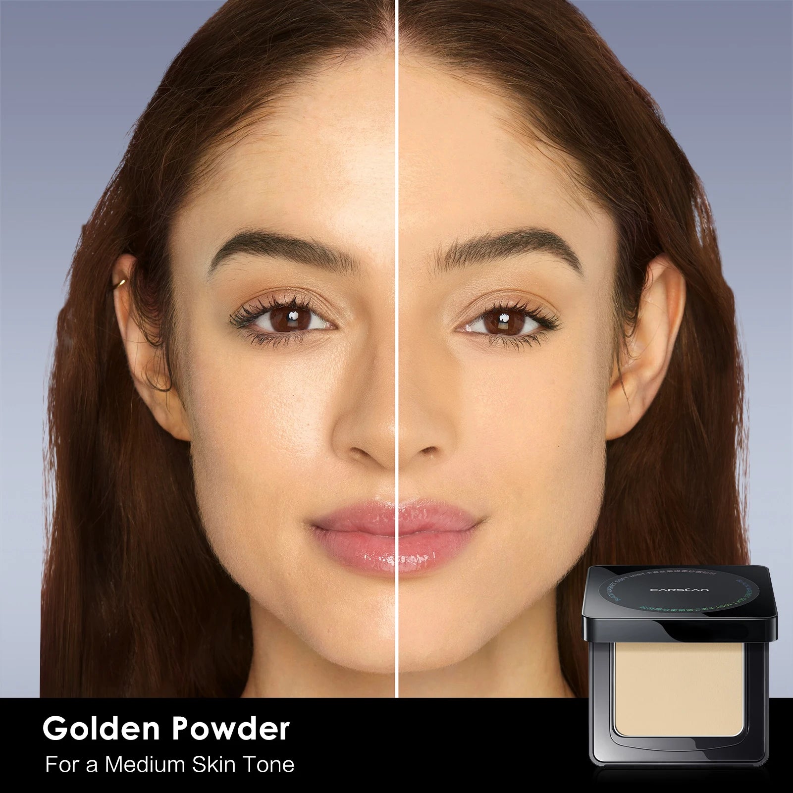 CARSLAN Stay Matte Face Pressed Powder – 24H Oil Control