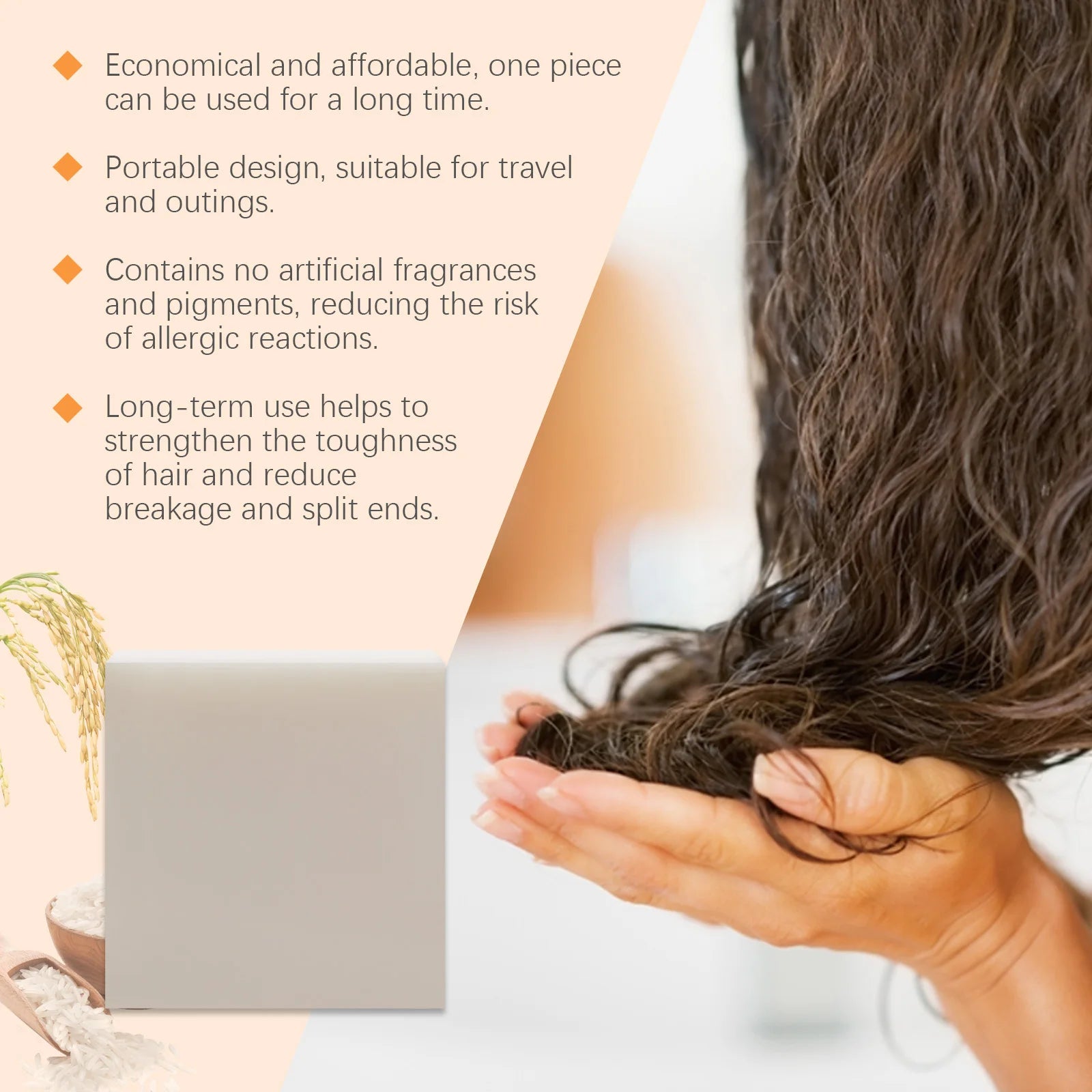 Hoegoa Rice Shampoo Bar – Strengthen & Smooth Hair