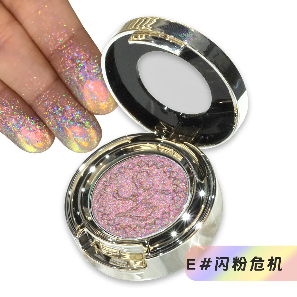 High-Pigment Multichrome Pearly Shimmer Eyeshadow – Long-Lasting