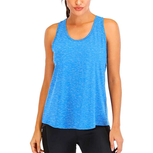 Women’s Loose Yoga T-Shirt – Sleeveless Fitness Top