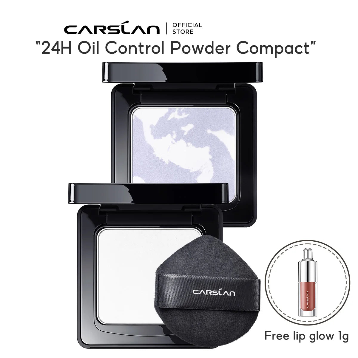 CARSLAN Stay Matte Face Pressed Powder – 24H Oil Control