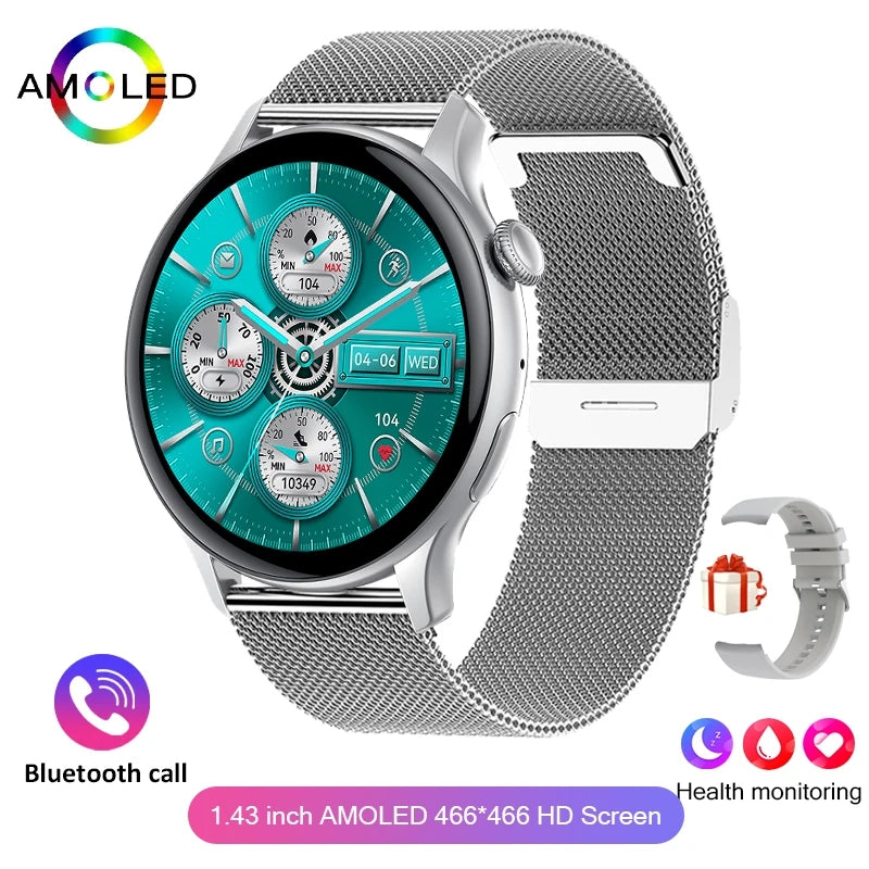 2024 AMOLED Smartwatch for Women – HD Display & Health Tracker