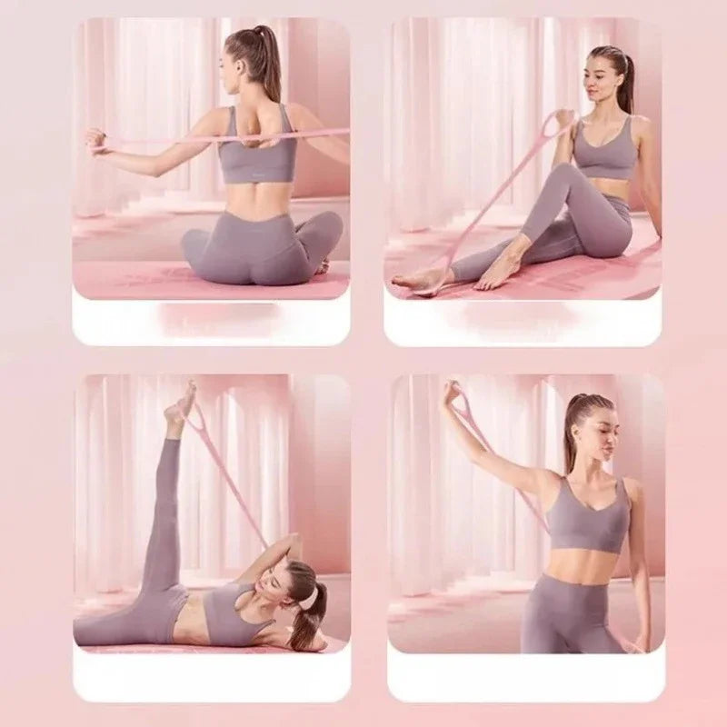 8-Figure Yoga Stretch Strap – Shoulder & Back Stretching Tool