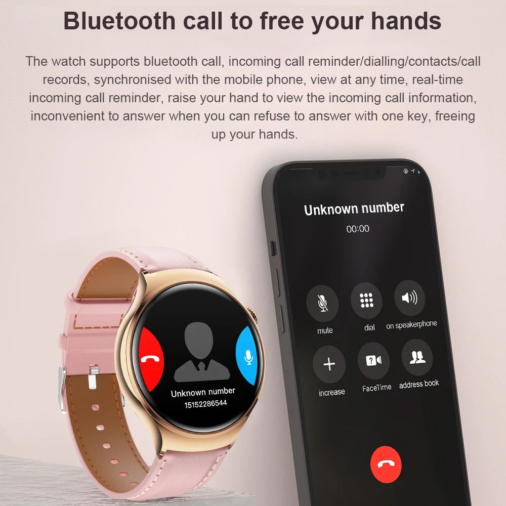 2025 GPS NFC Smartwatch for Women – Heart Rate & Oximetry Tracker