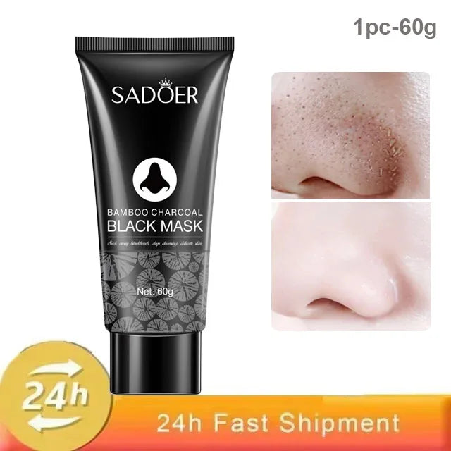Bamboo Charcoal Blackhead Remover Mask – Peel-Off Pore Cleansing