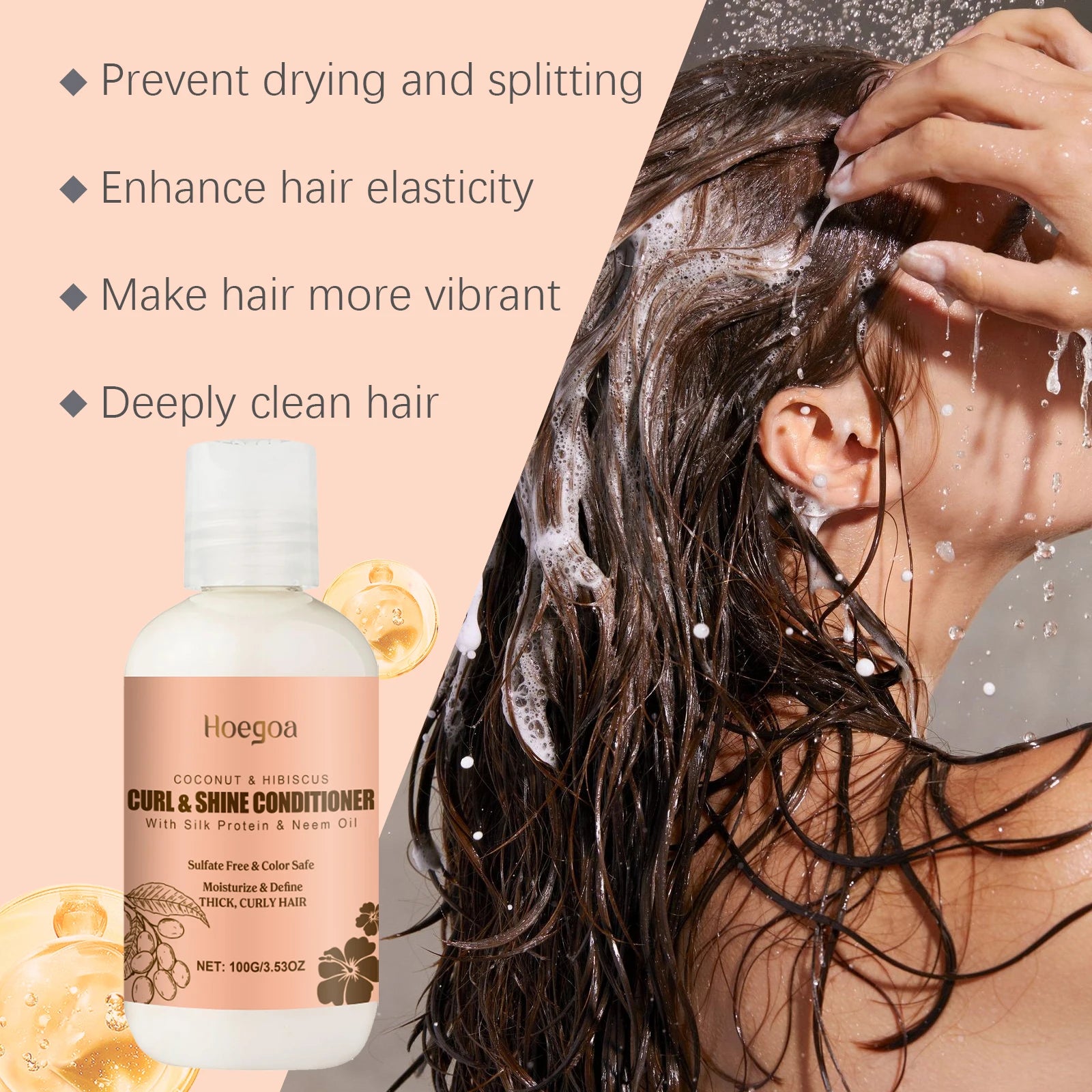 Hoegoa Coconut Hair Care Set – Shampoo & Conditioner