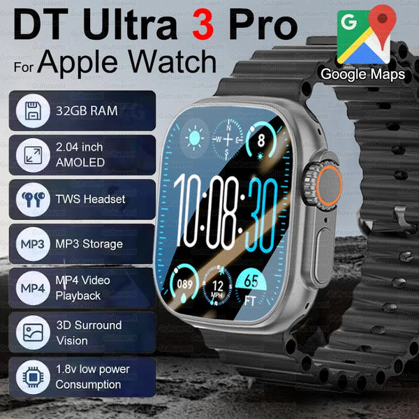 DT Ultra 3 Pro Smartwatch – GPS, NFC, BT Call, Waterproof