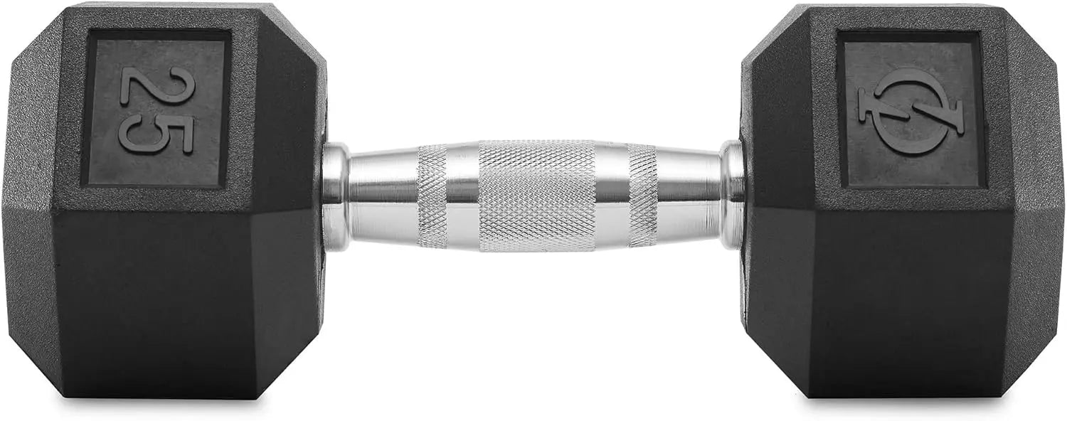 Rubber Coated Dumbbell Pairs – Hand Weights for Strength Training