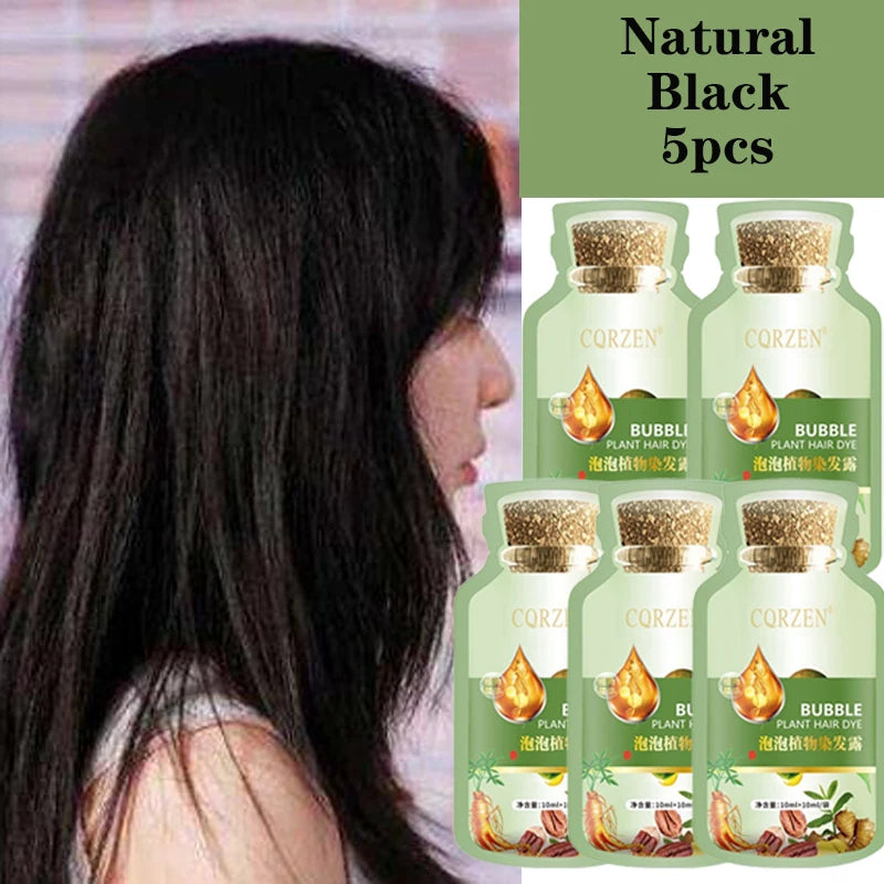 Herbal Hair Dye Shampoo – Gray Coverage & Hair Care