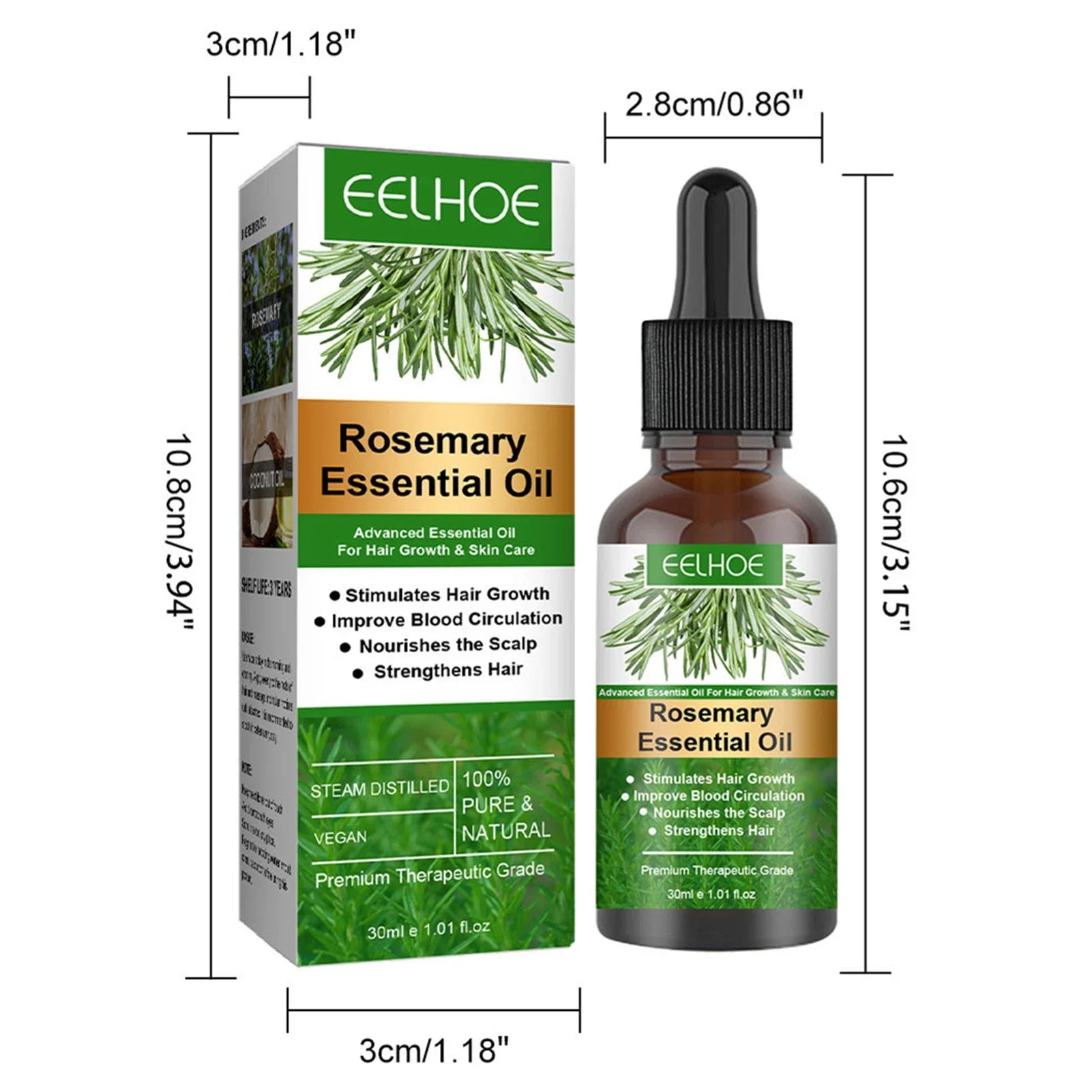 Rosemary Hair Growth Oil 30ML – Nourishing & Shiny Hair