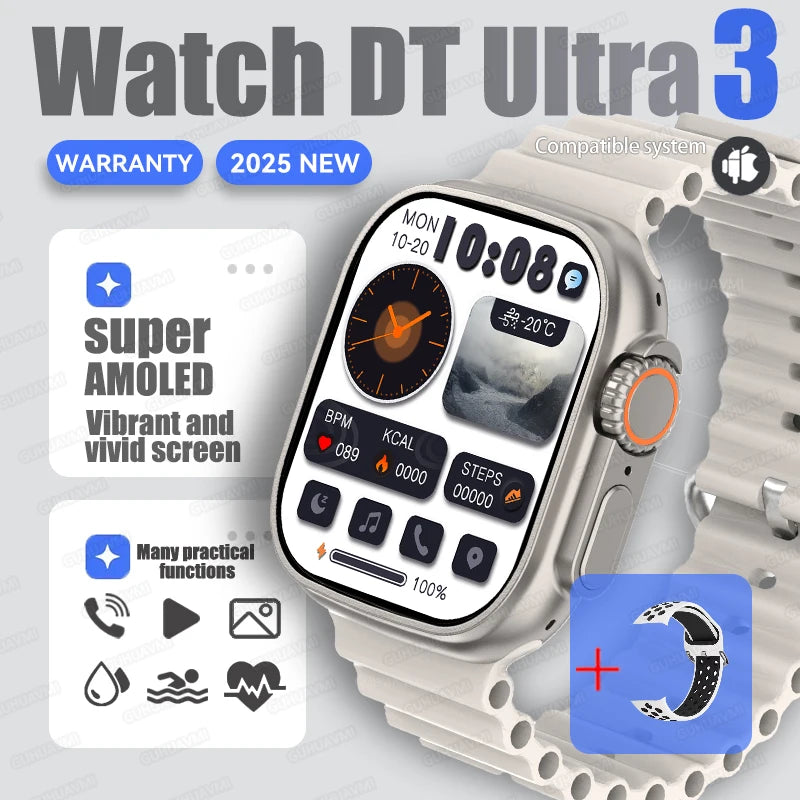 DT Ultra 3 Pro Smartwatch – GPS, NFC, BT Call, Waterproof