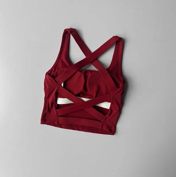 Women’s Seamless Sports Bra – Yoga & Fitness Push-Up Top
