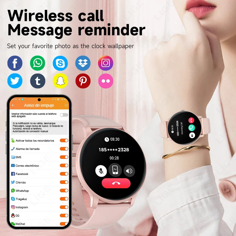 2025 Smartwatch for Men & Women – Bluetooth Call & Fitness Tracker