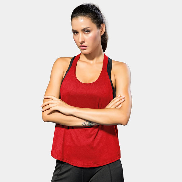 Women’s Black Sleeveless Gym Top – Yoga & Fitness Vest