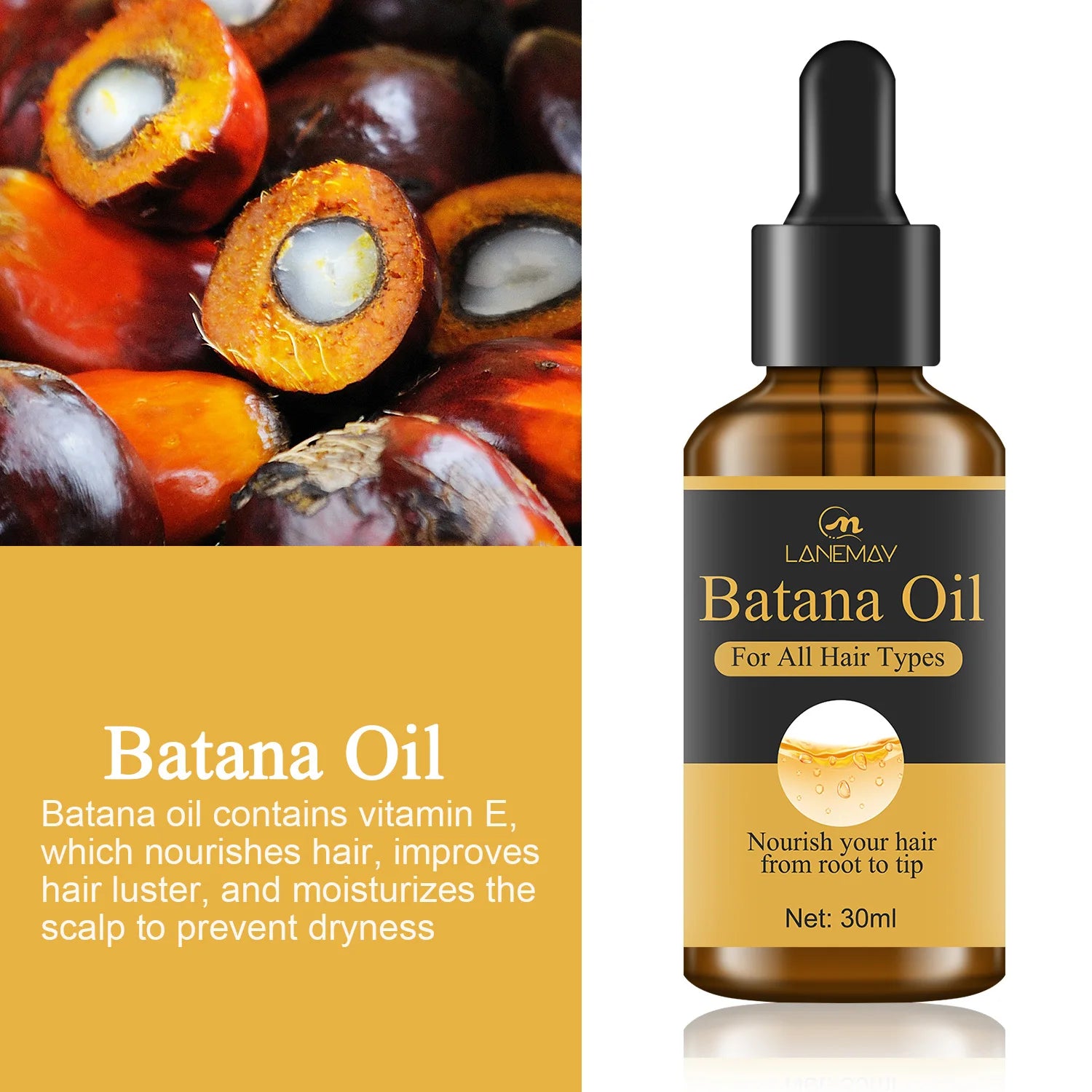 7-Day Batana Oil Hair Growth Serum – Anti-Hair Loss & Repair