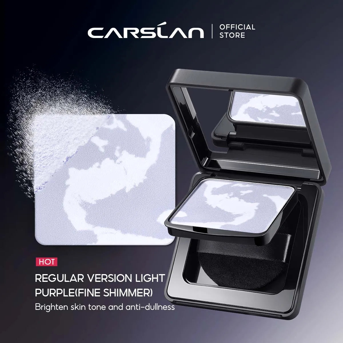 CARSLAN Stay Matte Face Pressed Powder – 24H Oil Control