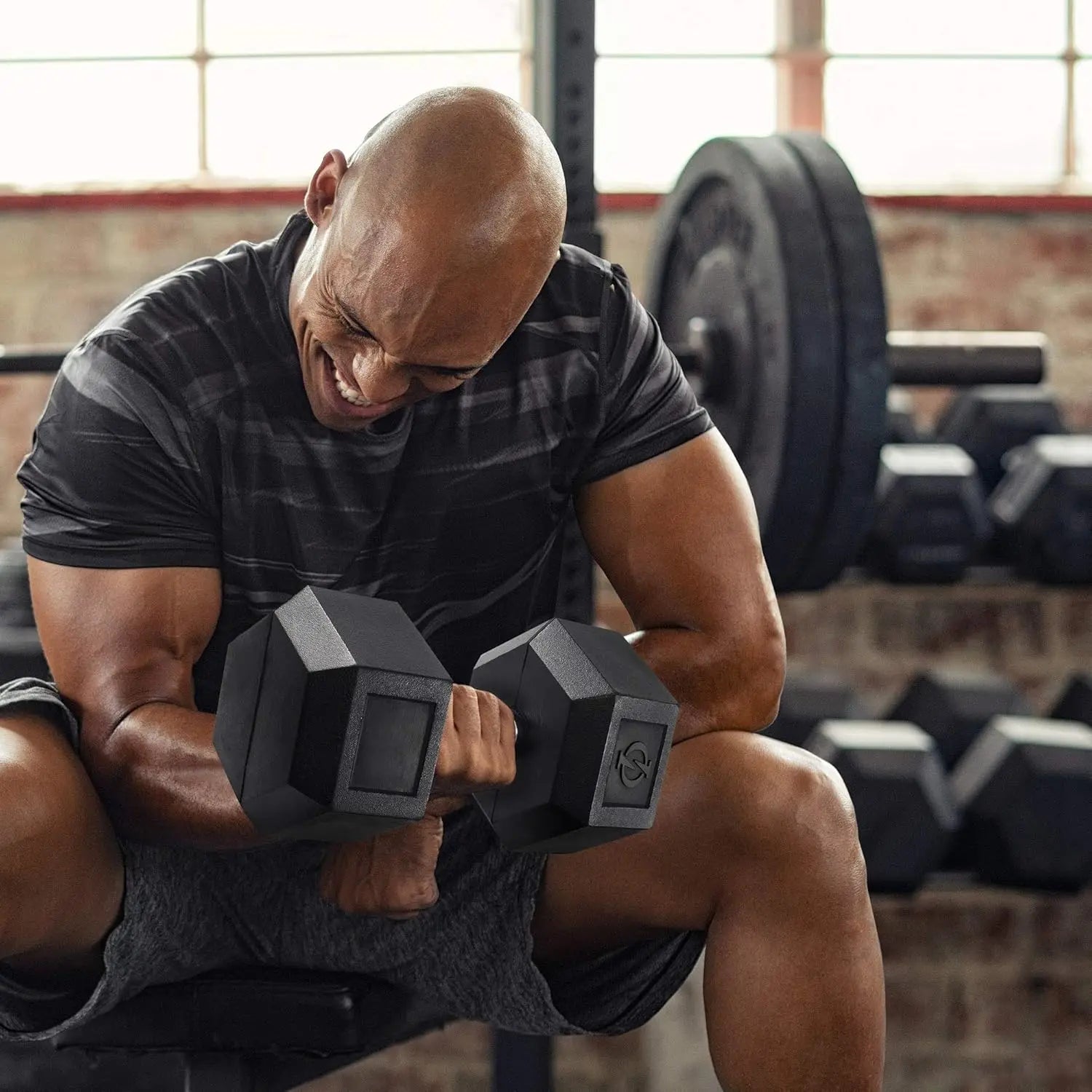 Rubber Coated Dumbbell Pairs – Hand Weights for Strength Training