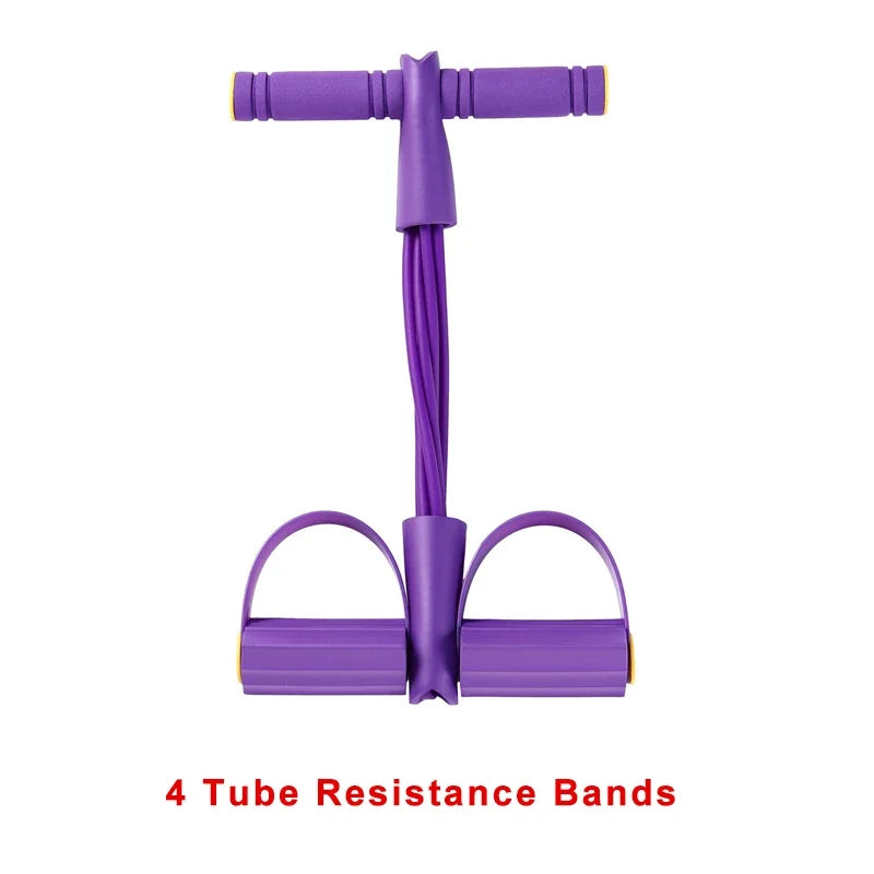4-Level Resistance Band Tensioner – Home Fitness Equipment for Abs & Core