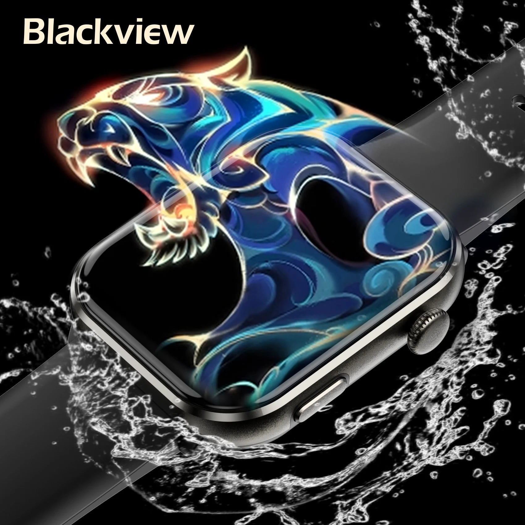 Blackview R60 Smartwatch 2025 – 1.96” AMOLED, Blood Oxygen & Fitness Tracker