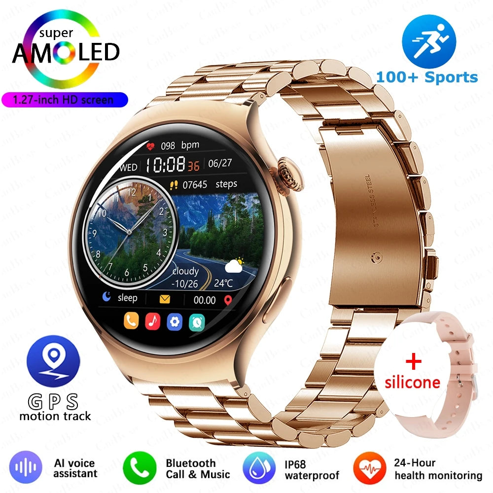 2025 GPS NFC Smartwatch for Women – Heart Rate & Oximetry Tracker