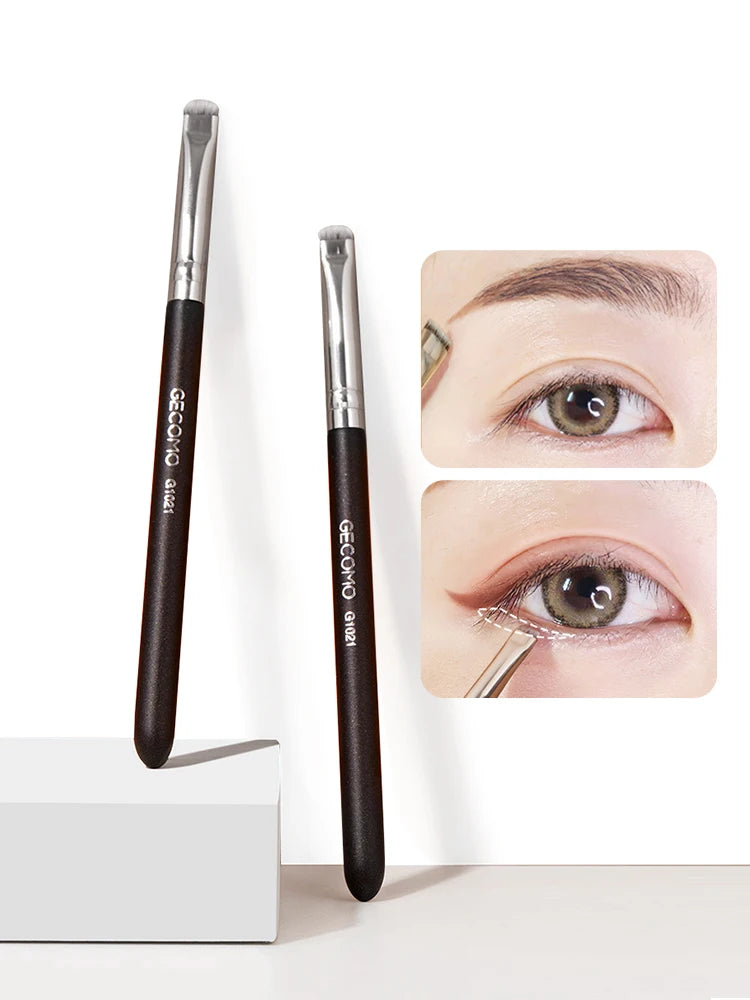 Professional Eye & Eyebrow Makeup Brush Set – Flat & Arc Brushes