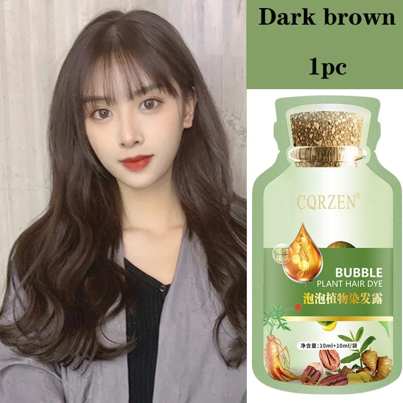 Herbal Hair Dye Shampoo – Gray Coverage & Hair Care