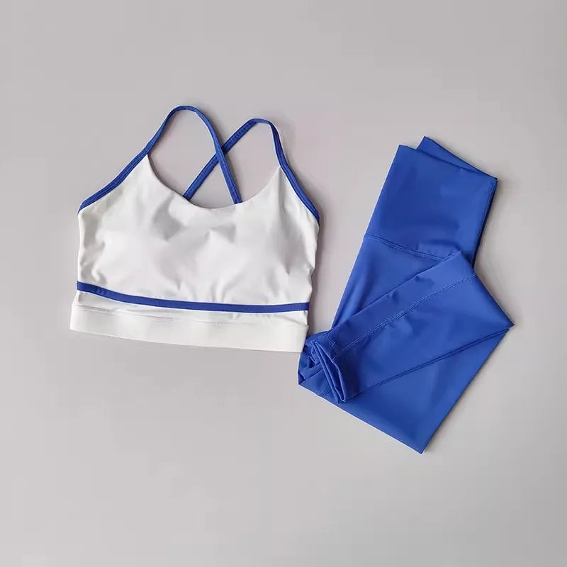 Women's 2-Piece Yoga Set – High Waist Leggings & Sports Bra