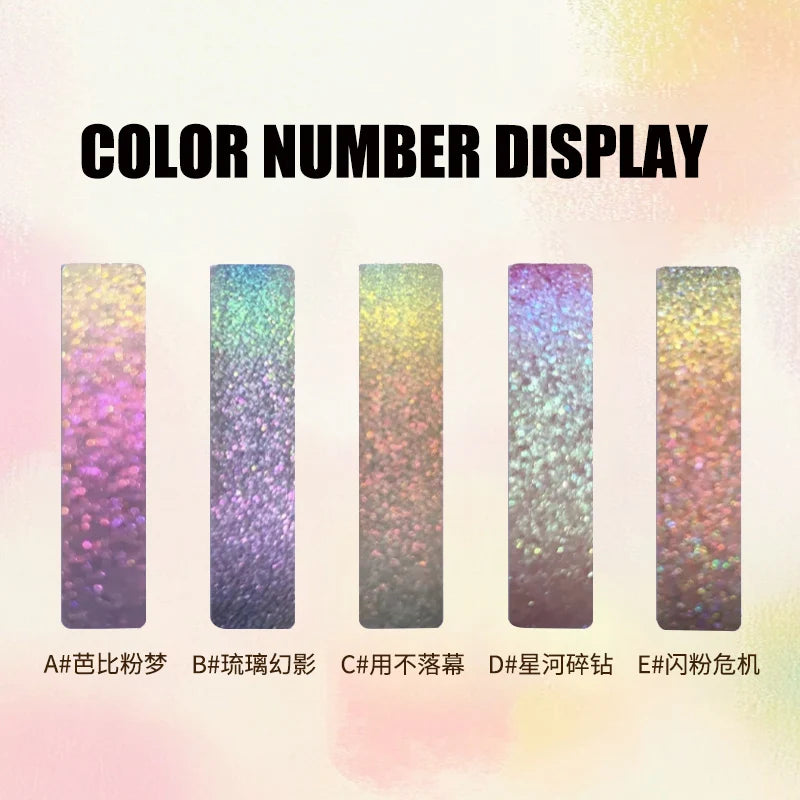 High-Pigment Multichrome Pearly Shimmer Eyeshadow – Long-Lasting