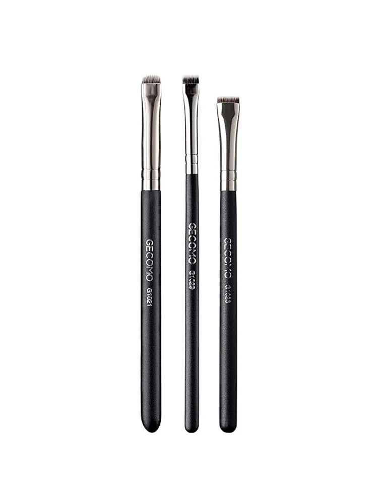 Professional Eye & Eyebrow Makeup Brush Set – Flat & Arc Brushes