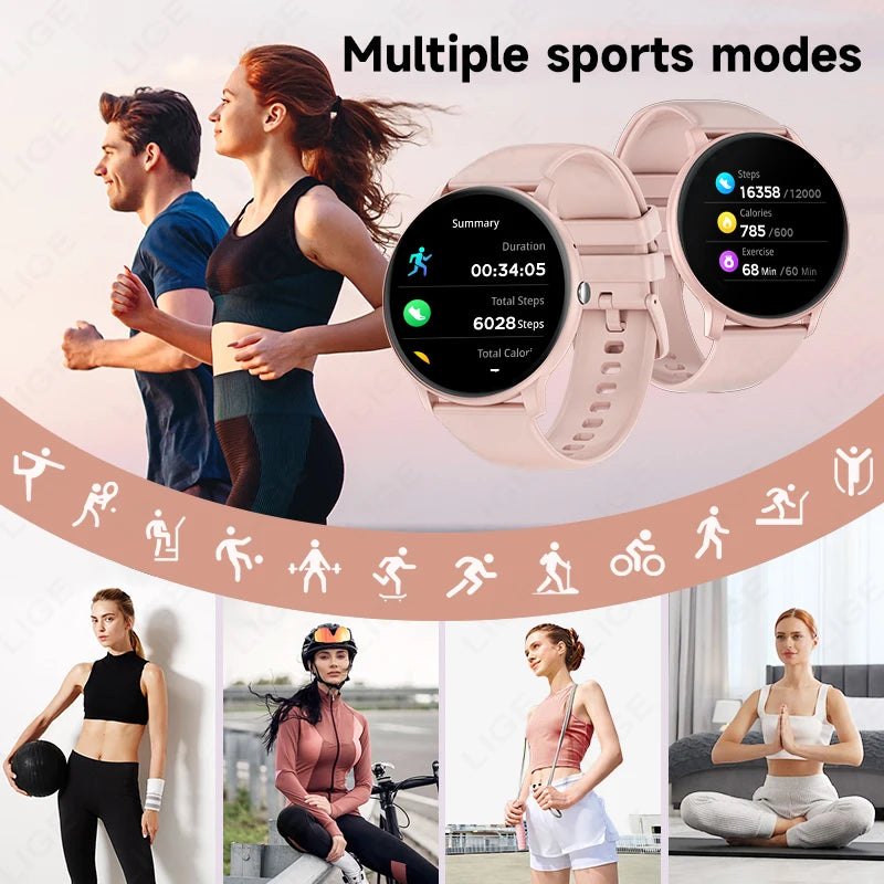 2025 Smartwatch for Men & Women – Bluetooth Call & Fitness Tracker