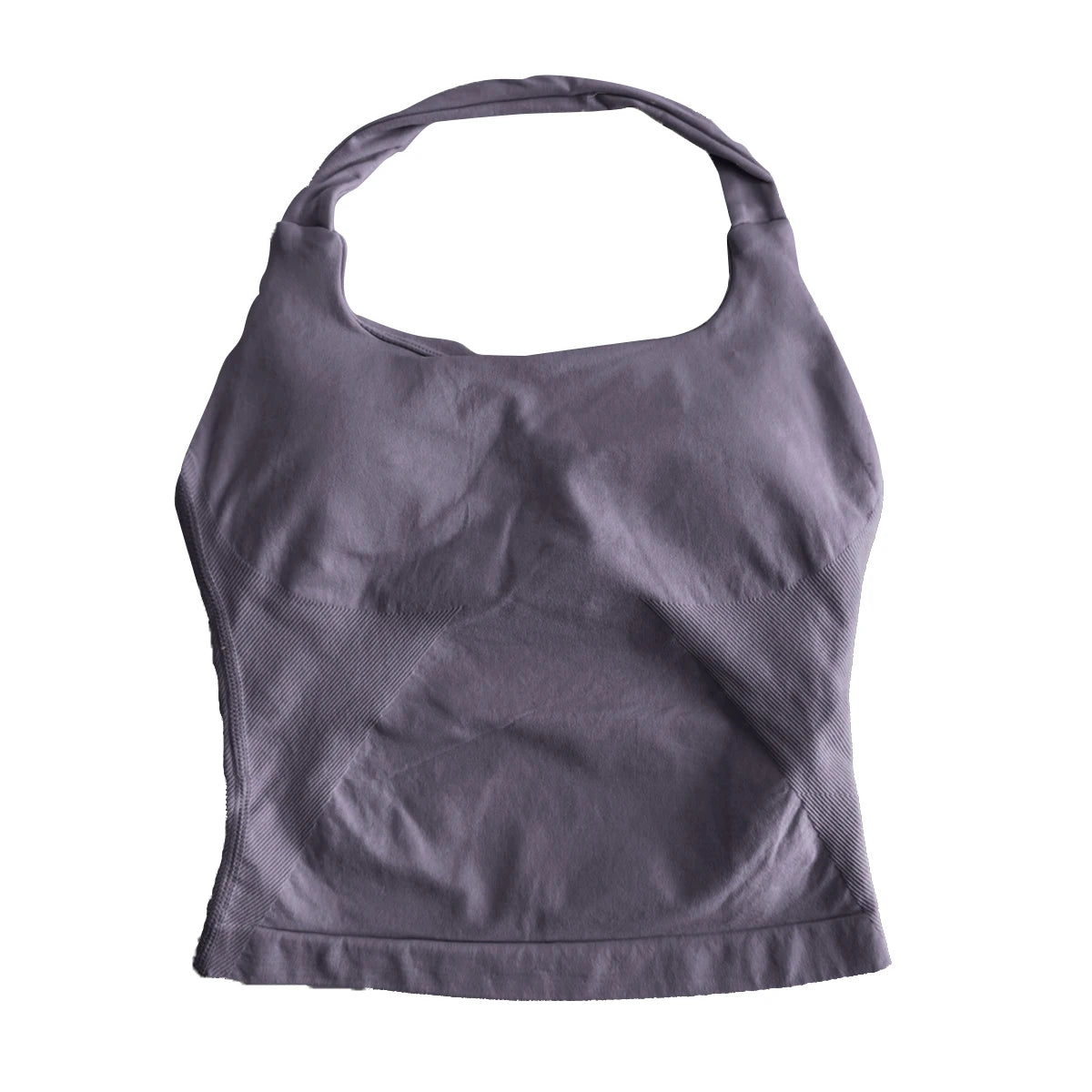 Women’s Impact Halter Sports Top – Backless Yoga Tank with Built-In Cups
