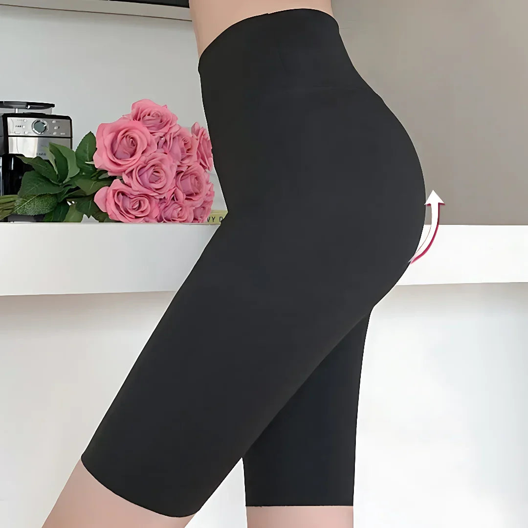 Women’s Summer Shark High-Waist Yoga Pants – Thin & Elastic