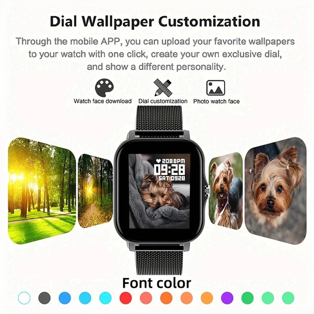 1.83” Smartwatch for Xiaomi – Men & Women Fitness Tracker with BT Call