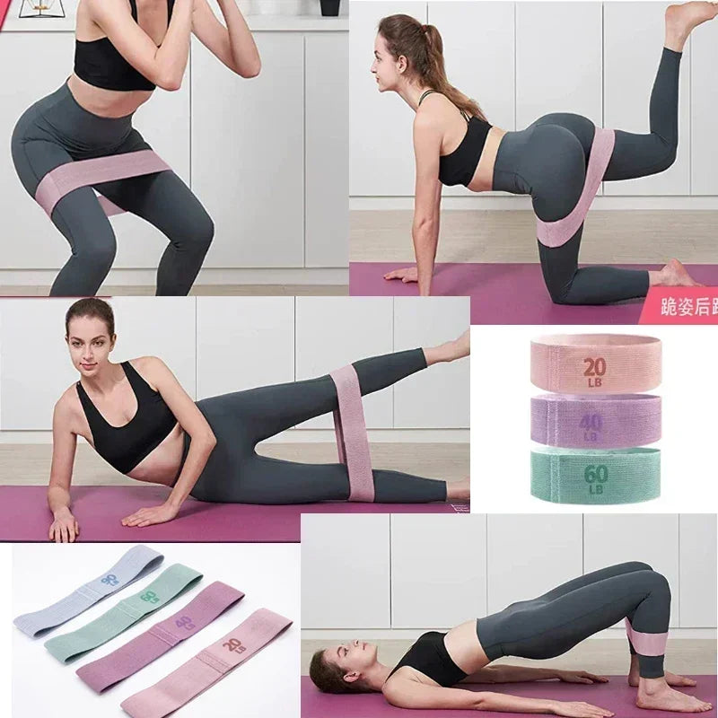 Elastic Fitness Bands – Resistance Bands for Butt, Leg & Strength Training