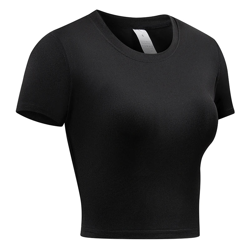Women’s Compression Short Sleeve Shirt – Athletic Yoga & Gym Top