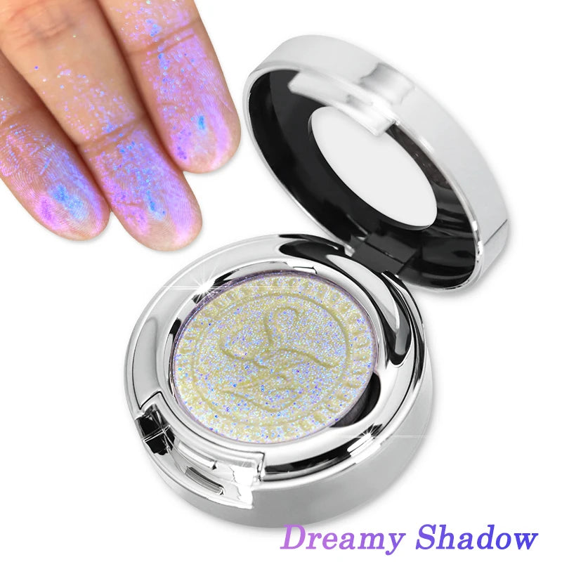 High-Pigment Multichrome Pearly Shimmer Eyeshadow – Long-Lasting