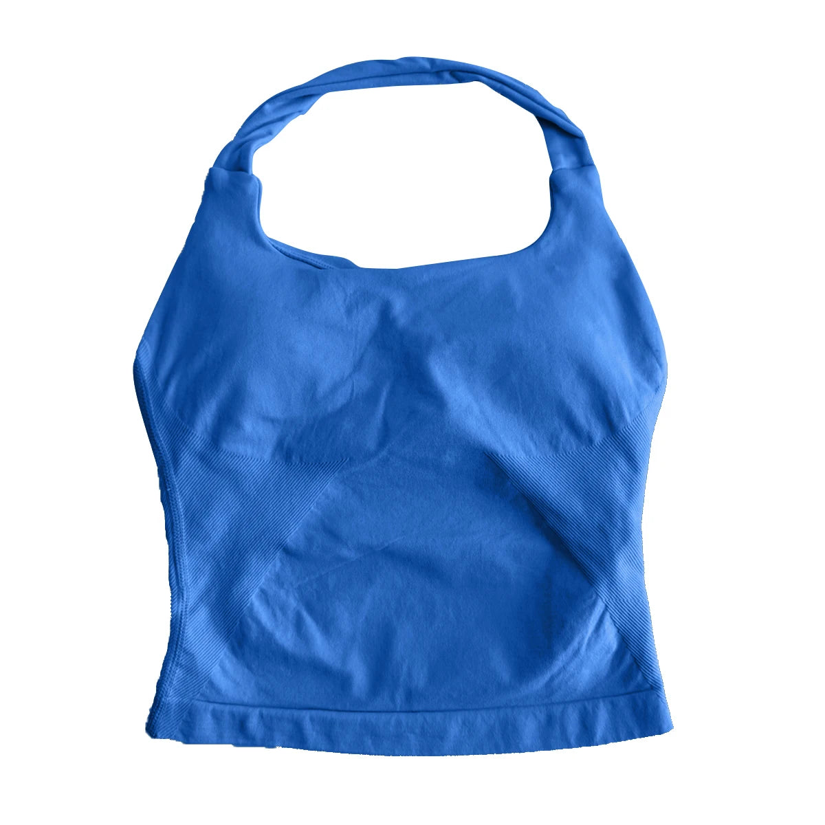 Women’s Impact Halter Sports Top – Backless Yoga Tank with Built-In Cups