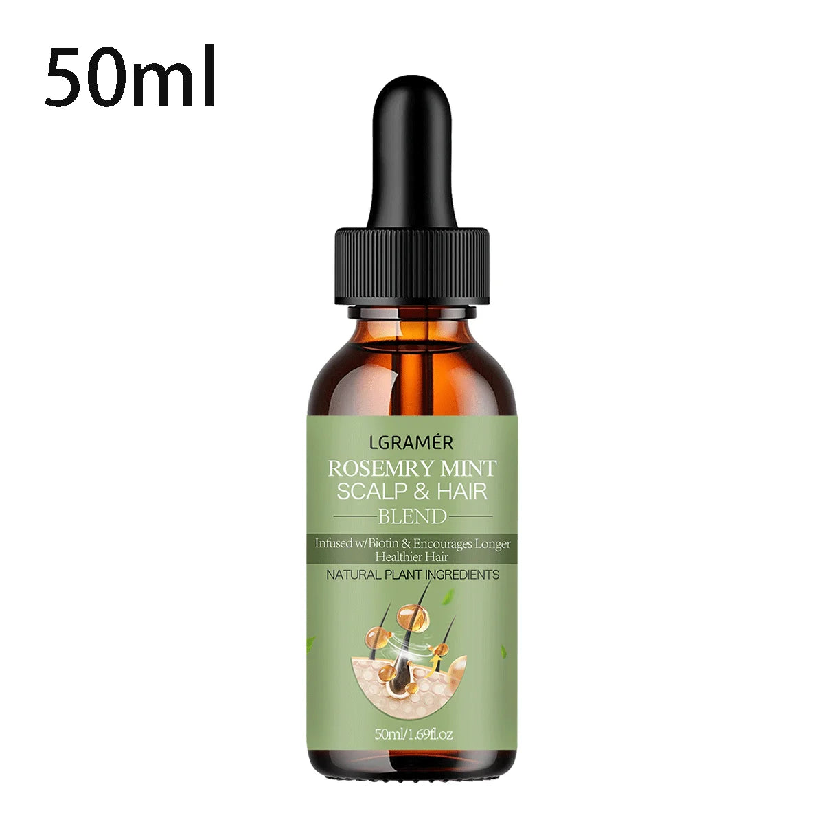 Hair Growth Essential Oil – Rosemary Mint Nourishing Hair Treatment