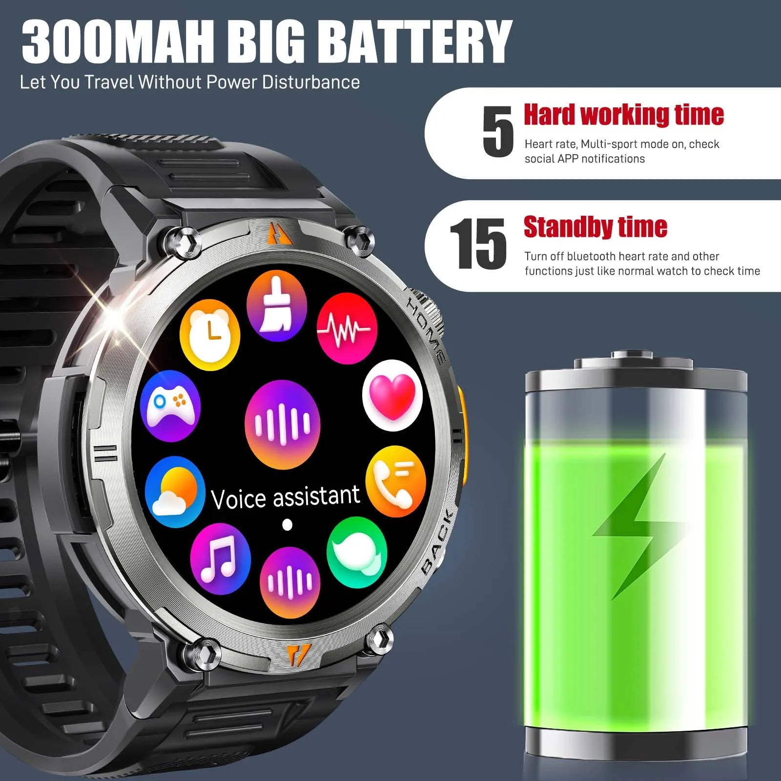EIGIIS KE3 Smartwatch 2024 – Bluetooth Call & Health Monitor