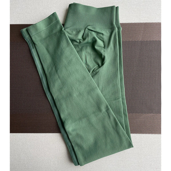 Women’s TKITK Seamless Yoga Leggings – Scrunch Bum Fitness Tights