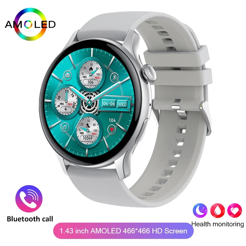 2024 AMOLED Smartwatch for Women – HD Display & Health Tracker