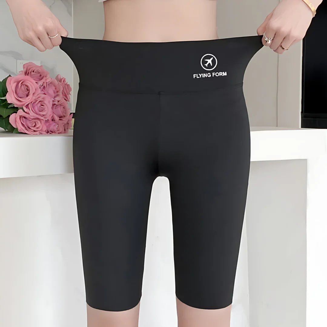 Women’s Summer Shark High-Waist Yoga Pants – Thin & Elastic