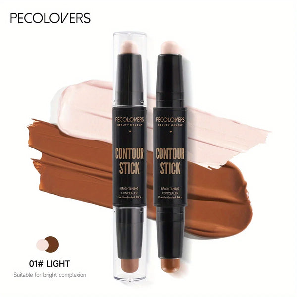 Double-Head Highlight Pen – Waterproof Contour & Concealer