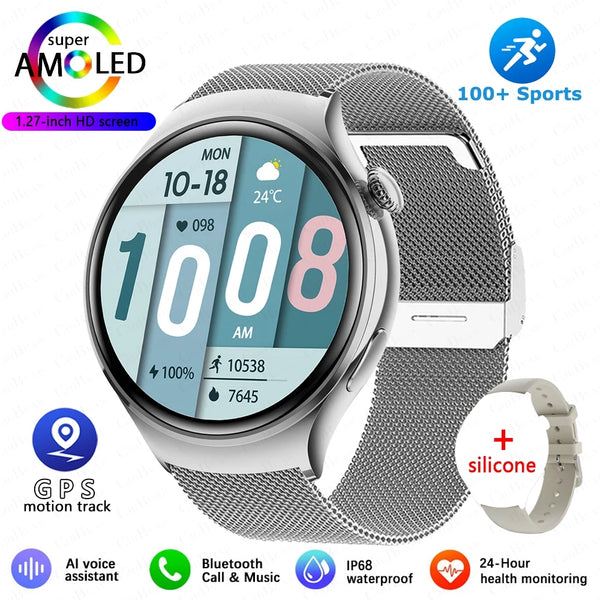 2025 GPS NFC Smartwatch for Women – Heart Rate & Oximetry Tracker