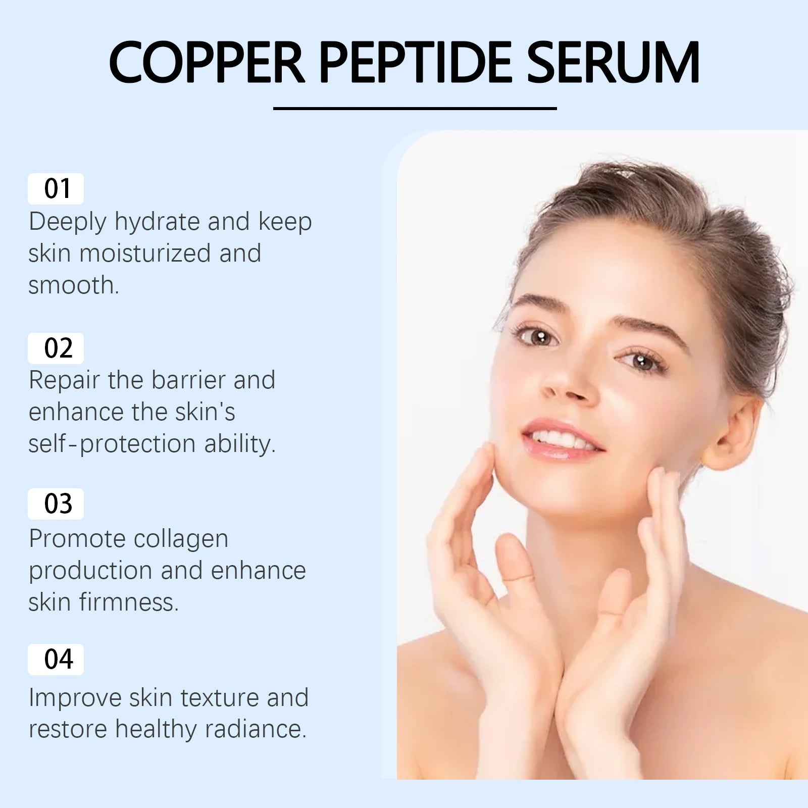 Blue Copper Peptide Serum – Anti-Aging & Hydrating Facial Treatment