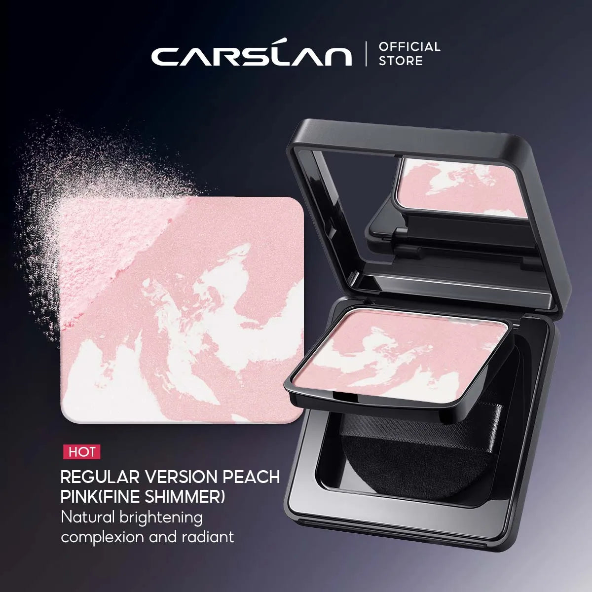 CARSLAN Stay Matte Face Pressed Powder – 24H Oil Control