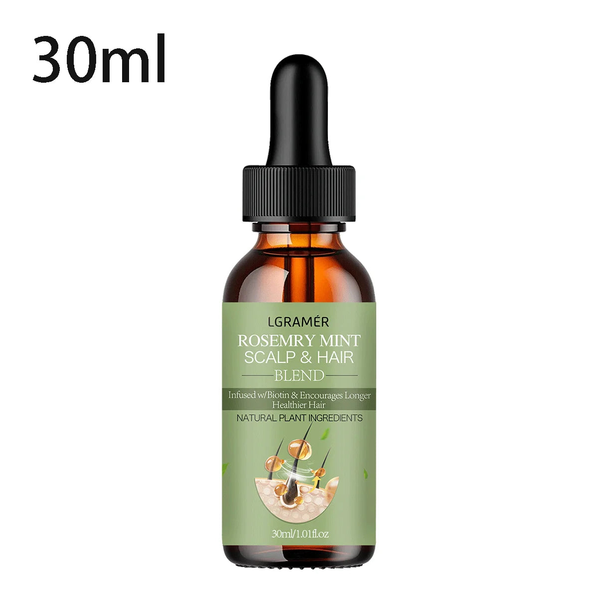 Hair Growth Essential Oil – Rosemary Mint Nourishing Hair Treatment