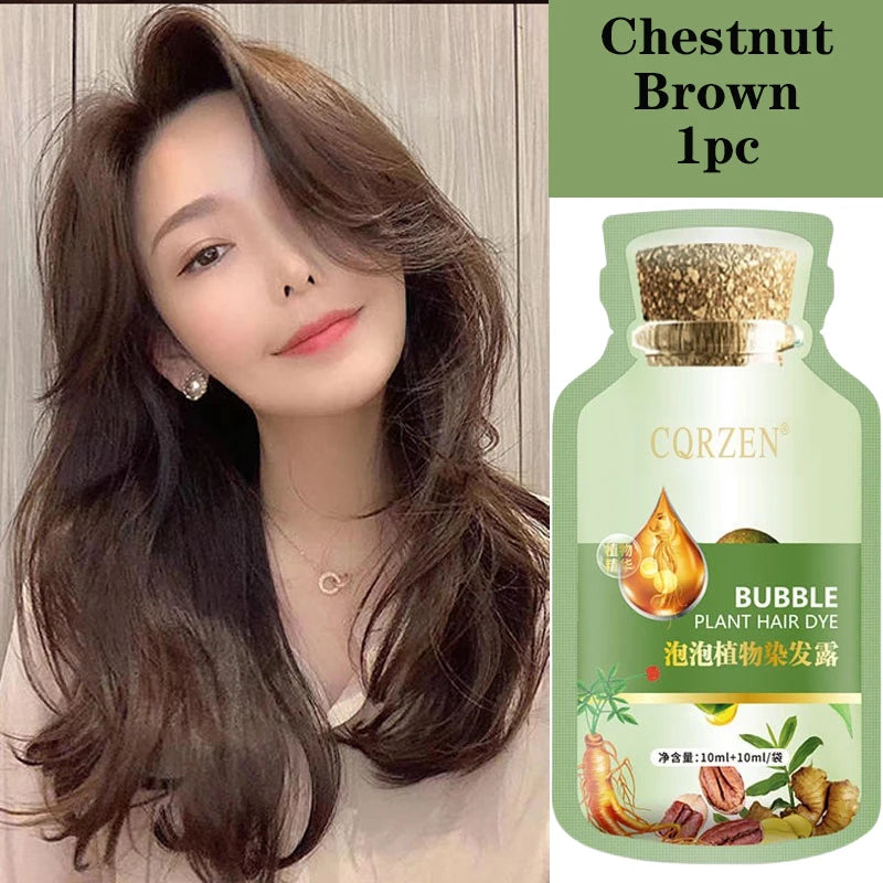 Herbal Hair Dye Shampoo – Gray Coverage & Hair Care